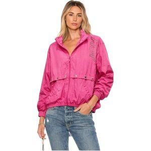 JOYRICH Retro 80s Festival Neon Vibrant Pink Gorpcore Windbreaker | 📐M